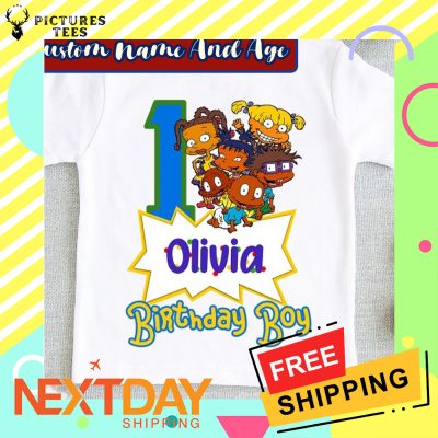 Personalized Name Age Rugrats Birthday Shirts