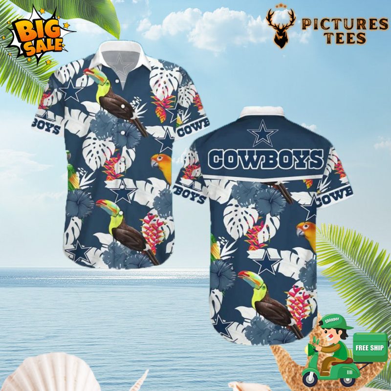 3Dallas Cowboys Polo Parrots 3d Shirt