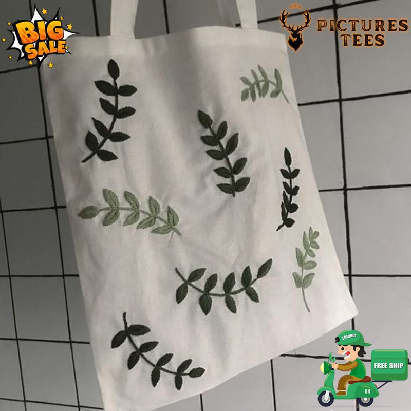 Botanical Floral Tote Bag