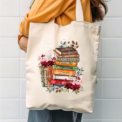Album As Books Tote Bag, Floral Books Swiftie Bag, Taylor's Version Tote, Book Lover Tote Bag, Gift for Swiftie Lover, Aesthetic Tote Bag
