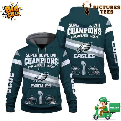 Super Bowl LVII champions Philadelphia eagles 2023 3d shirt