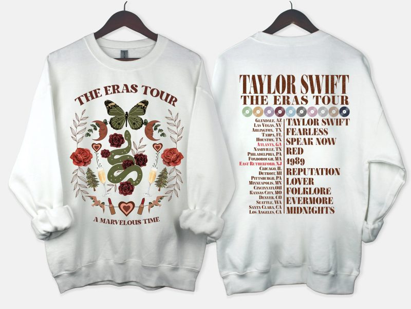 2 Sides T-shirt - Swiftie Full Album The Eras Tour - Limited Edition!!! A Marvellous Time